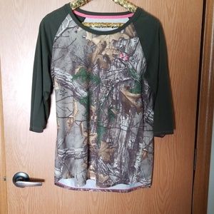 Under Armour Realtree XL 3/4 Sleeve Top